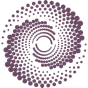 A purple dots in a spiral

Description automatically generated